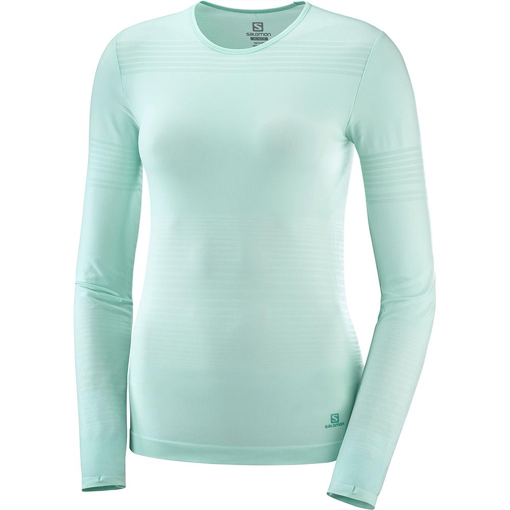 Vestes Imperméables Salomon Femme Multicolore - Salomon ELEVATE MOVE'ON LS W - France (9487-HGTCA)